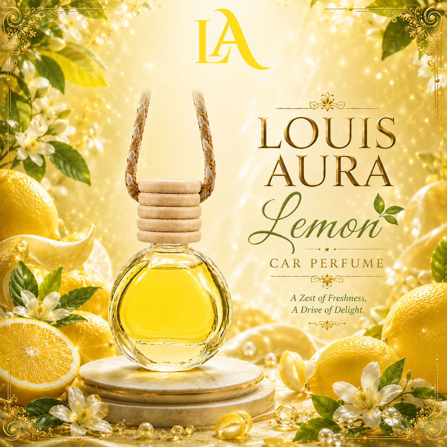 Louis Aura Lemon Car Perfume