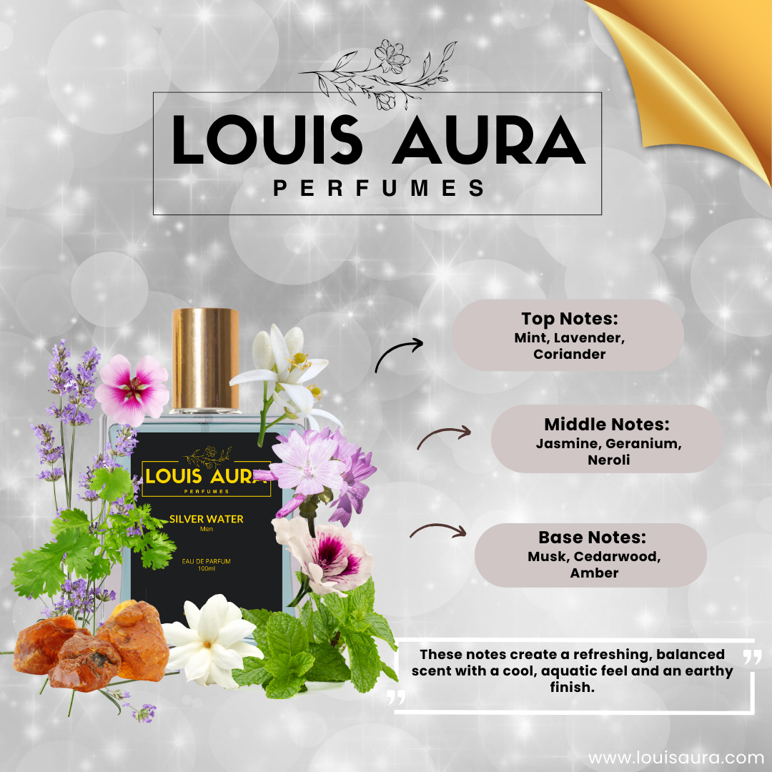 Louis Aura Silver Water, Perfume for Men- 50ml