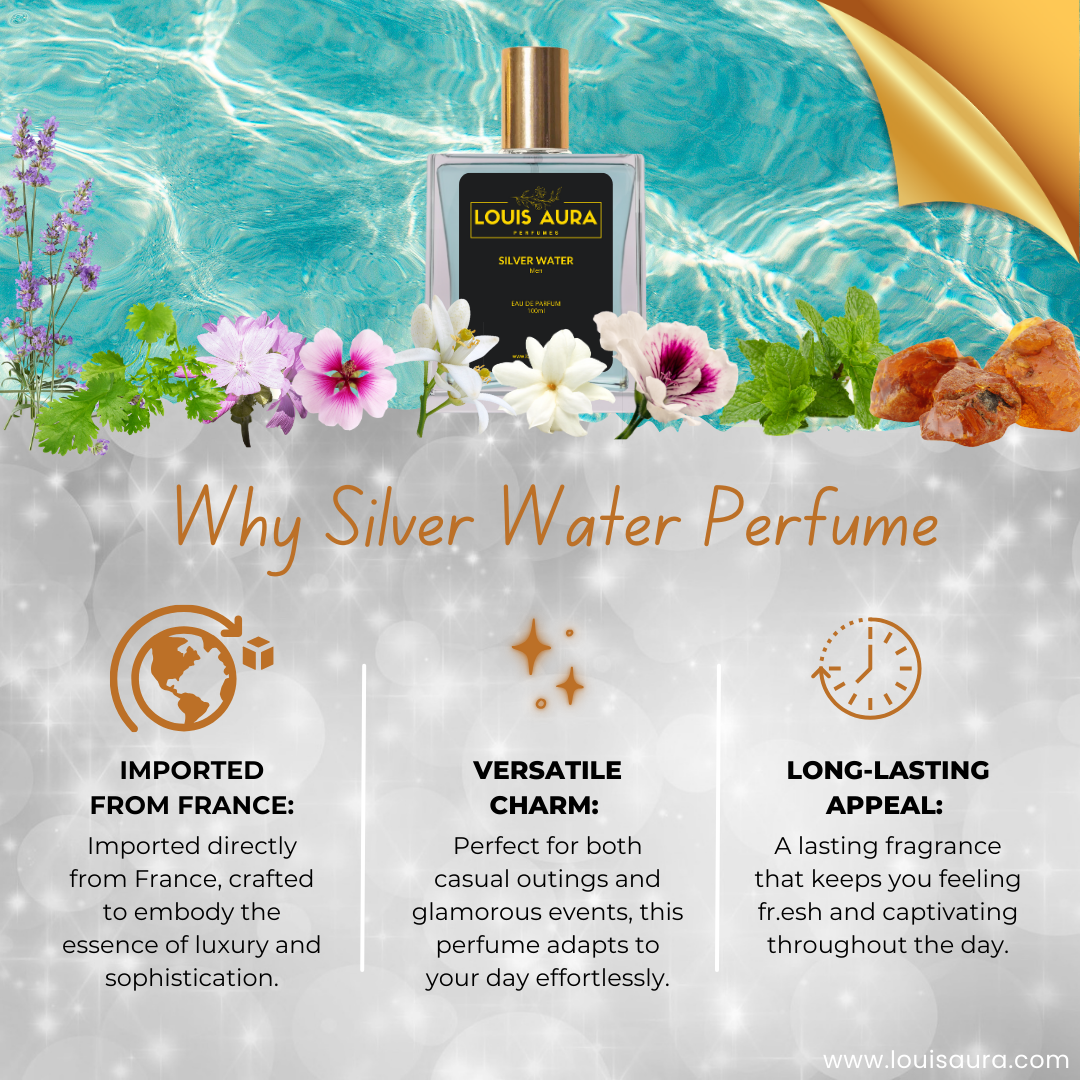 Louis Aura Silver Water, Perfume for Men- 50ml