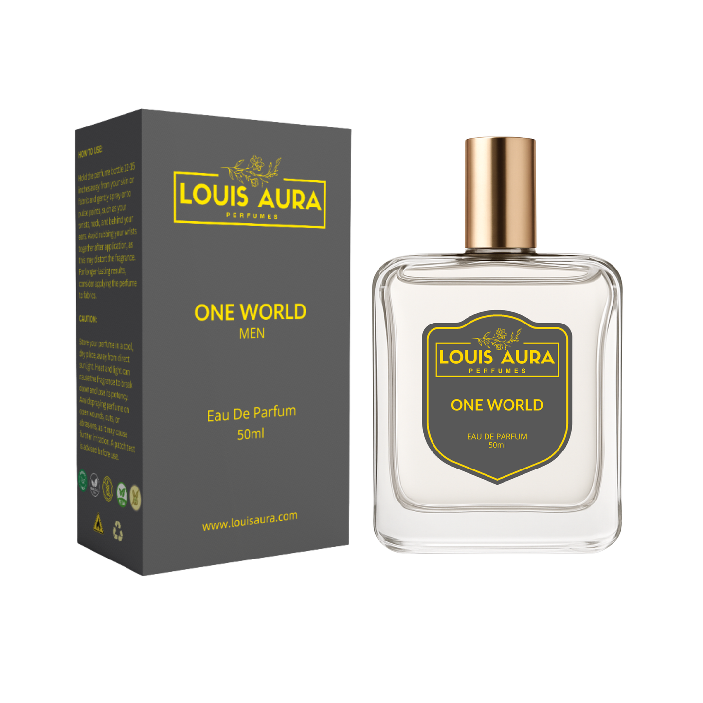 Louis Aura – One World, Perfume for Unisex – 50ml