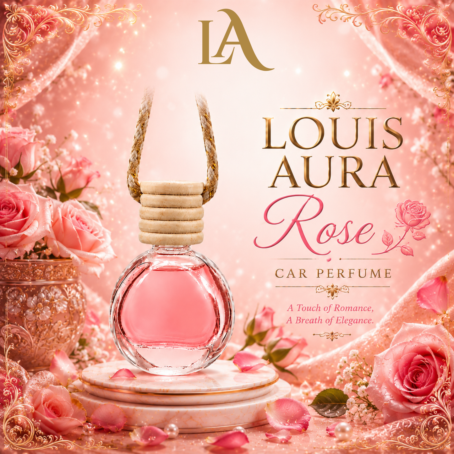 Louis Aura Rose Car Perfume