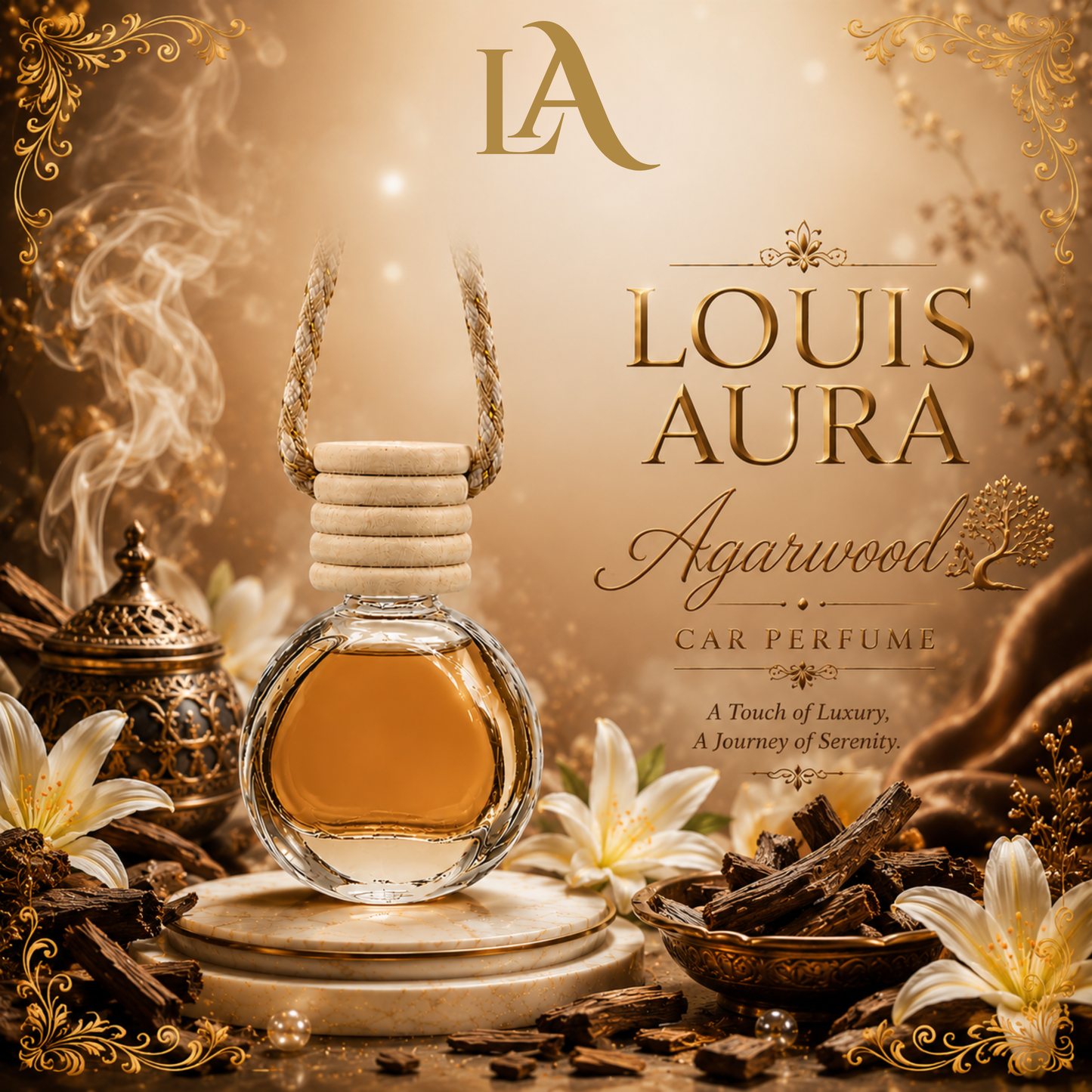 Louis Aura Agarwood Car Perfume