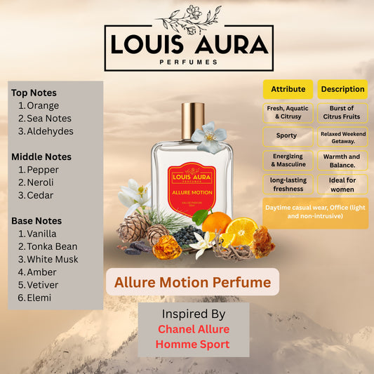 Louis Aura – Allure Motion, Perfume for Men – 50ml