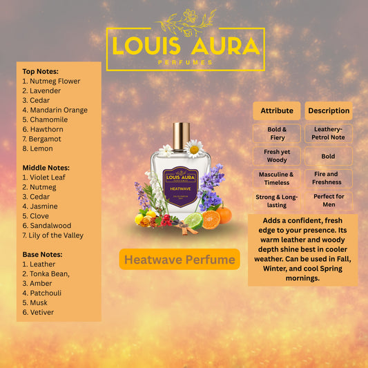 Louis Aura – Heat Wave, Perfume for Men – 50ml