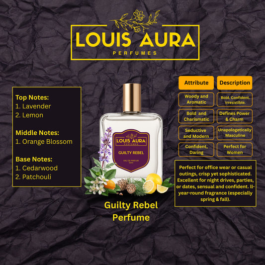 Louis Aura – Guilty Rebel, Perfume for Men – 50ml