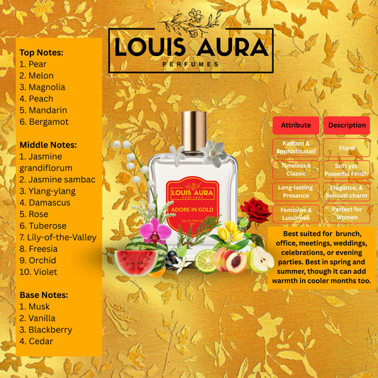 Louis Aura – Adore In Gold, Perfume for Women – 50ml