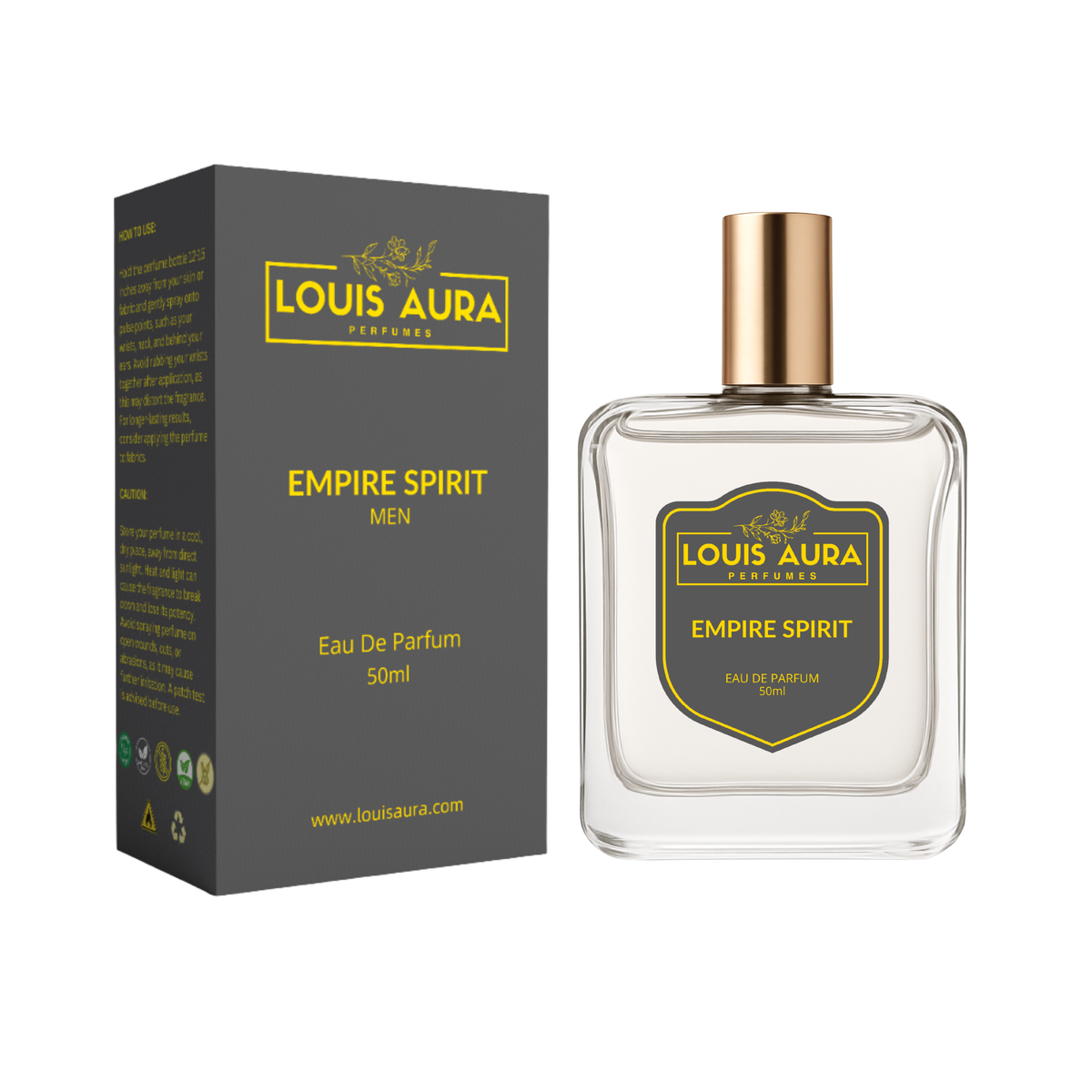 Louis Aura – Empire Spirit, Perfume for Men – 50ml