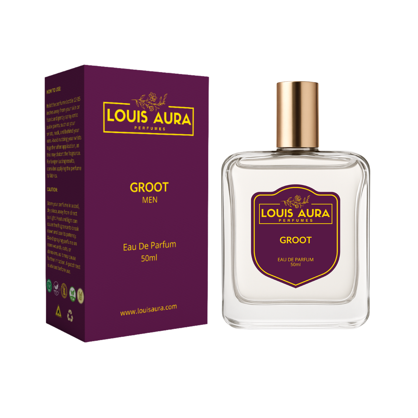 Louis Aura – Groot, Perfume for Men – 50ml