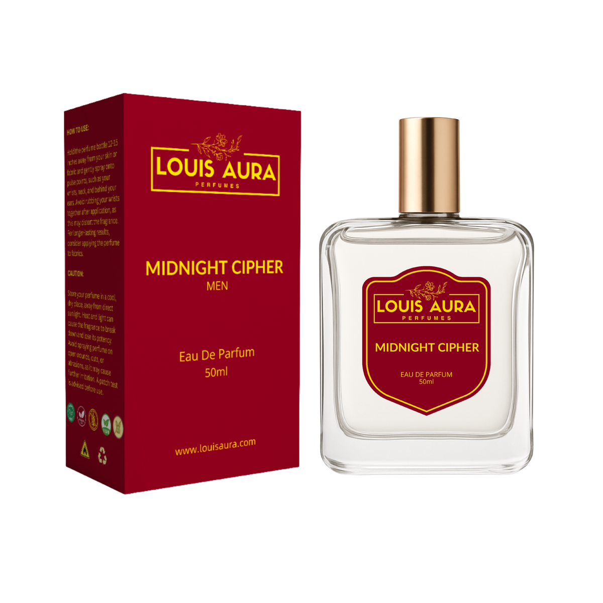 Louis Aura – Midnight Cipher, Perfume for Men – 50ml