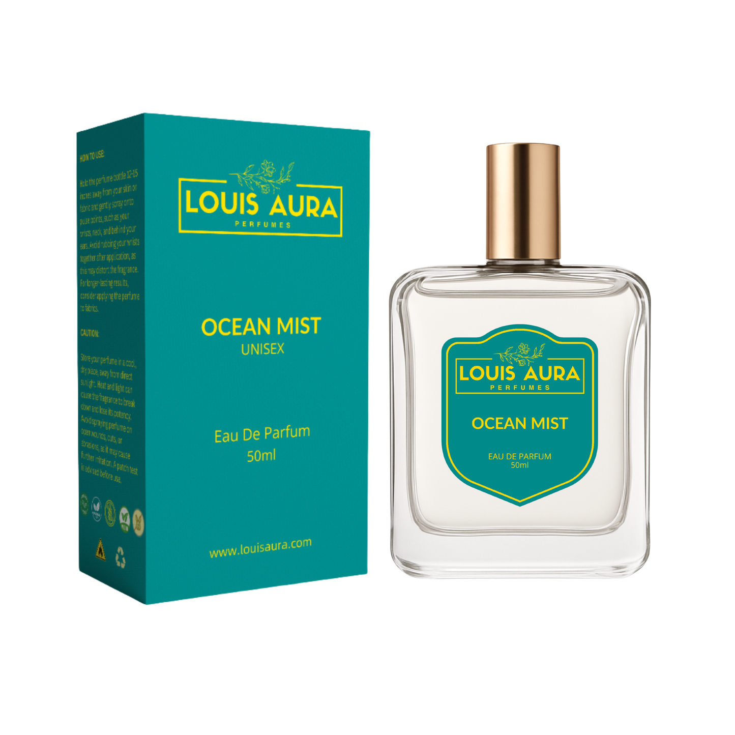 Louis Aura Ocean Mist, Perfume for Unisex - 50ml