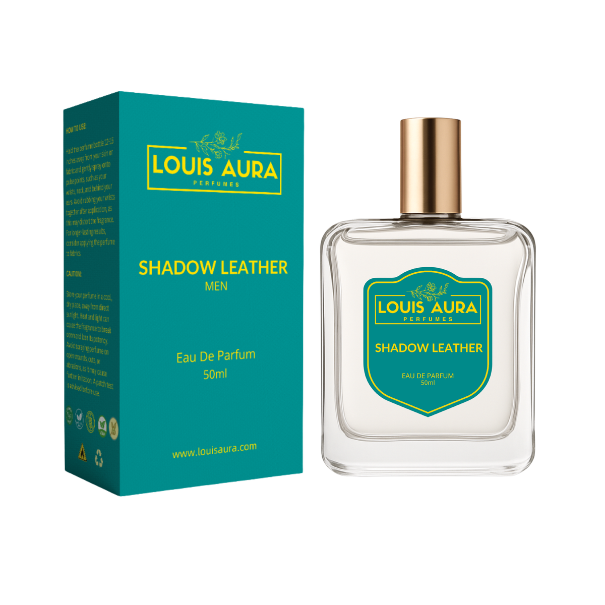 Louis Aura – Shadow Leather, Perfume for Unisex – 50ml